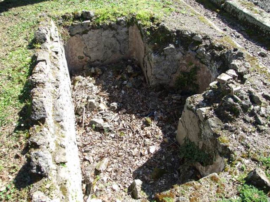 VIII.5.2 Pompeii. March 2009. Room 8. Peristyle garden. South end. Rectangular pool, with semicircular side.