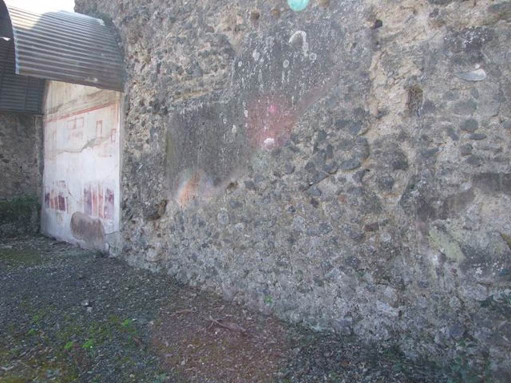 VIII.5.2 Pompeii. March 2009. Room 8. Peristyle garden. South wall.