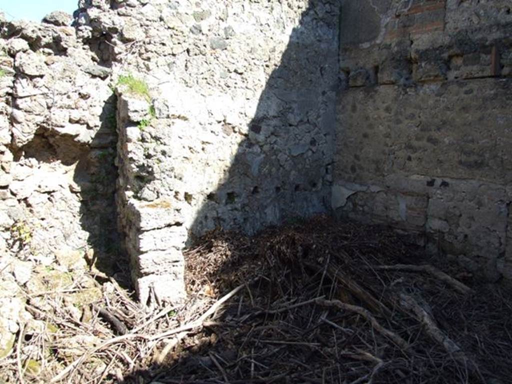 VIII.5.2 Pompeii. March 2009. Room 10. North wall, and dividing wall of Room 10 and 11.