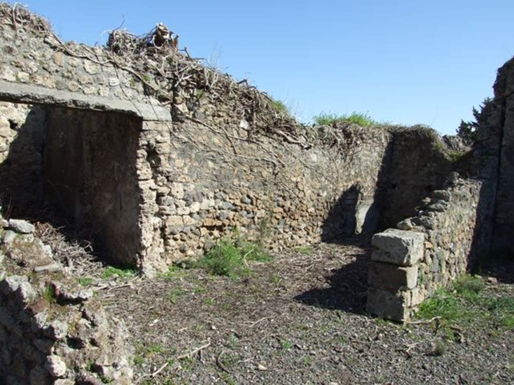 VIII.5.2 Pompeii. March 2009. Rooms 14 and 15, near the Triclinium.