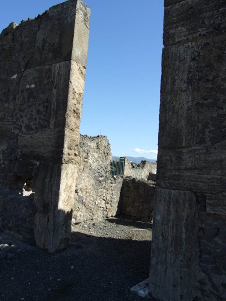VIII.5.2 Pompeii. March 2009. Doorway to Room 23.
