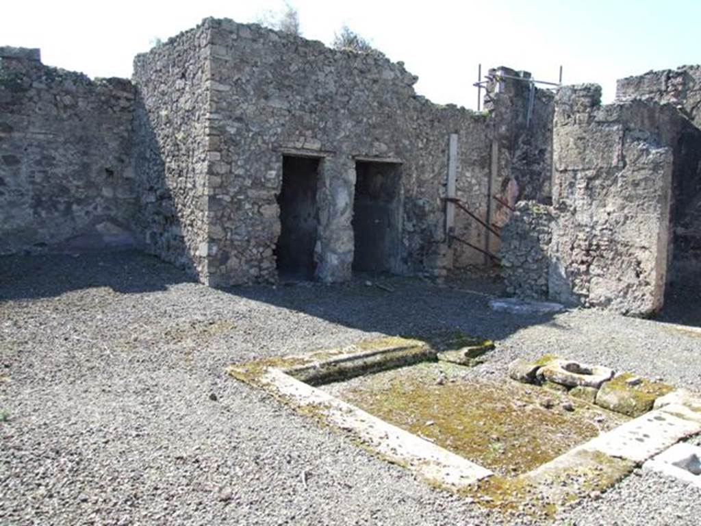 VIII.5.5 Pompeii. March 2009. Room 25. Atrium. Looking south west.