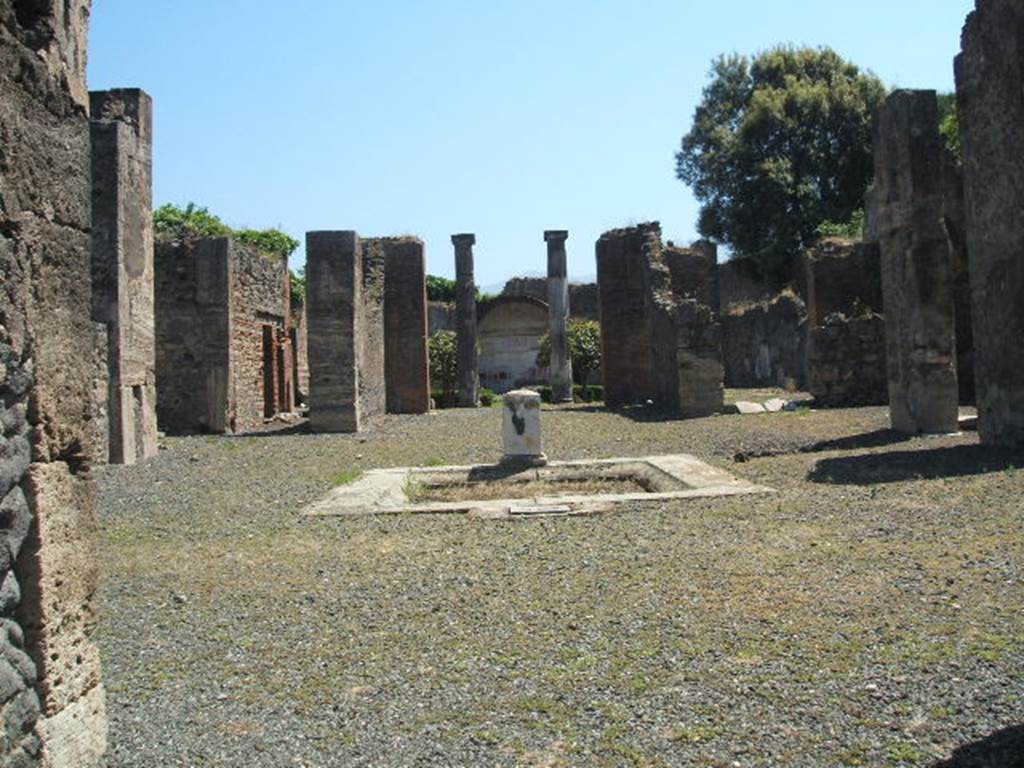 VIII.5.2 Pompeii. May 2005. Room 1. Atrium, looking south.