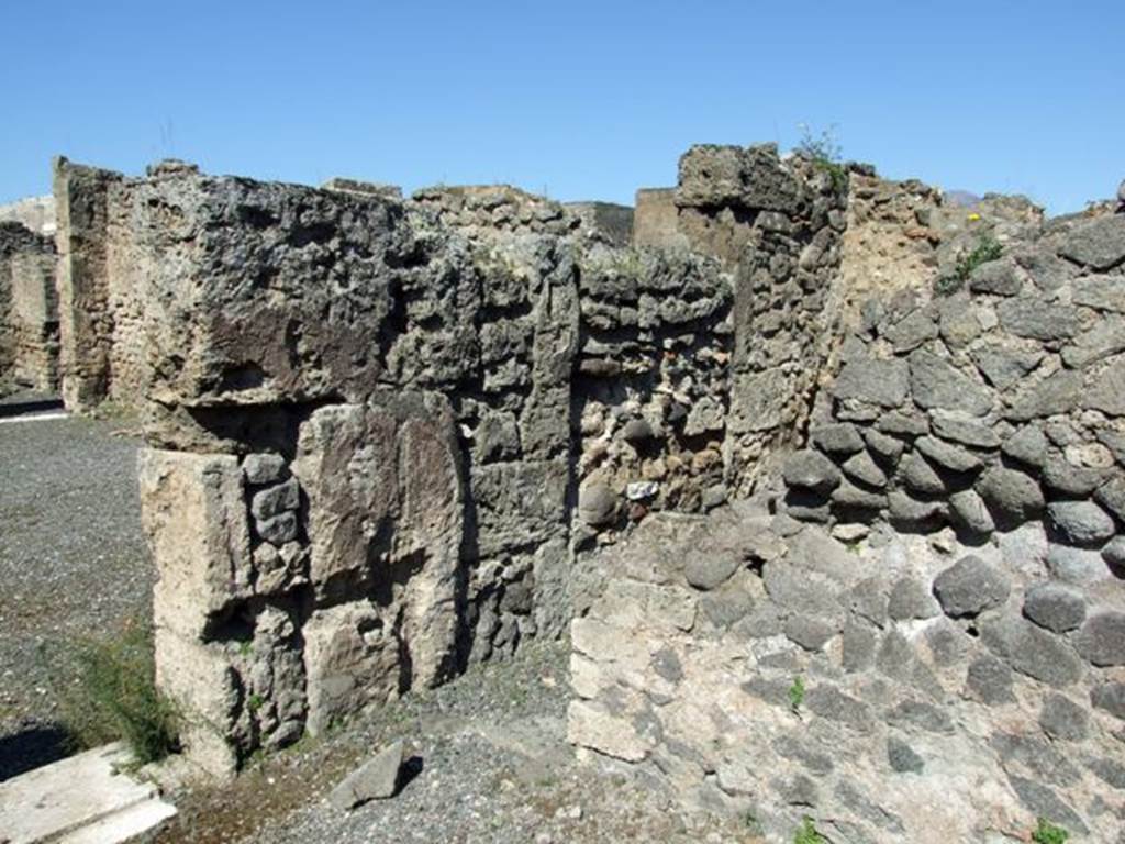 VIII.5.9 Pompeii. March 2009. Room 10. Small doorway in north wall, leading to Room 11.