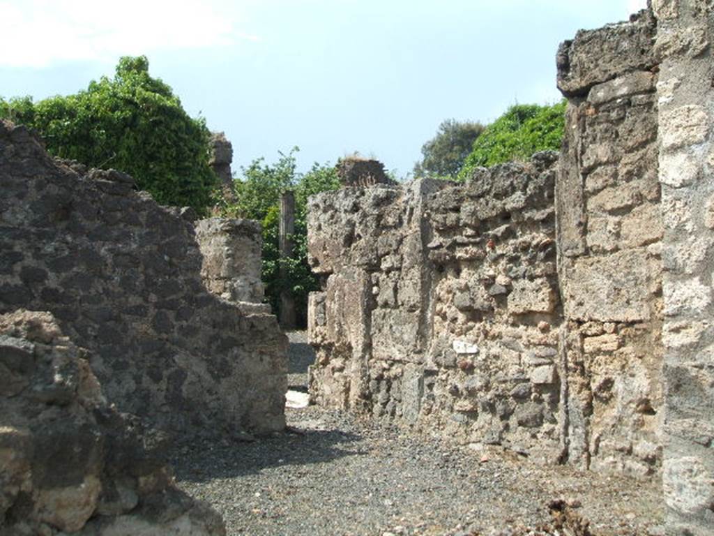 VIII.5.9 Pompeii. May 2005. Looking south west into Room 11, and Room 10. Taken from VIII.5.11.