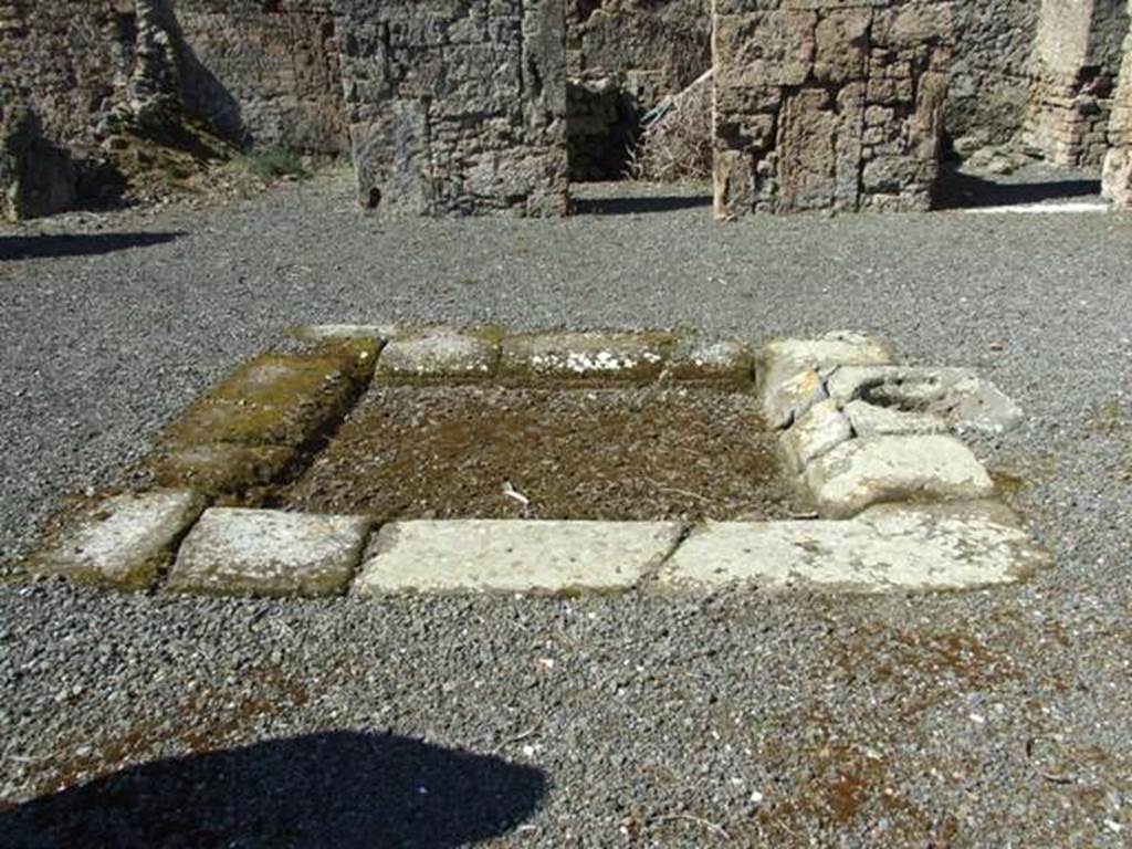 VIII.5.9 Pompeii. March 2009. Room 1, Atrium. Looking west across Impluvium.