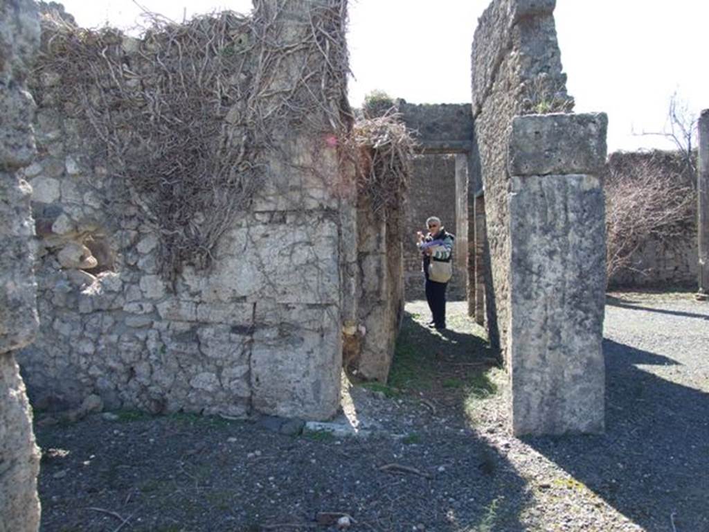 VIII.5.9 Pompeii. March 2009. Room 7. Corridor to Rear. Looking south.