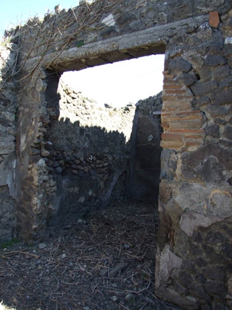 VIII.5.9 Pompeii. March 2009. Doorway to Room 13.