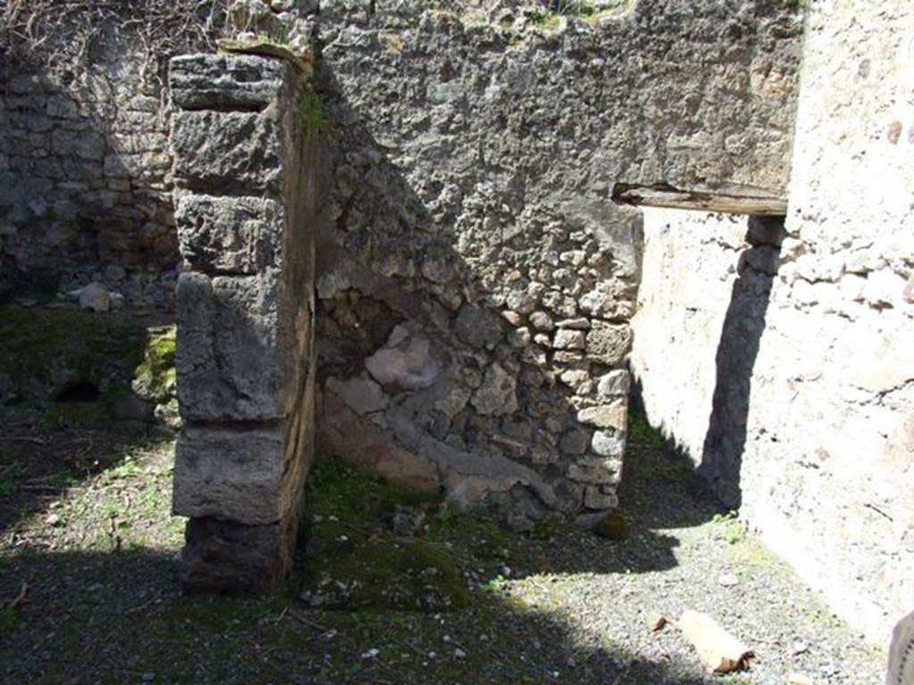 VIII.5.9 Pompeii. March 2009. Room 20. Steps outside doorway to Room 22.