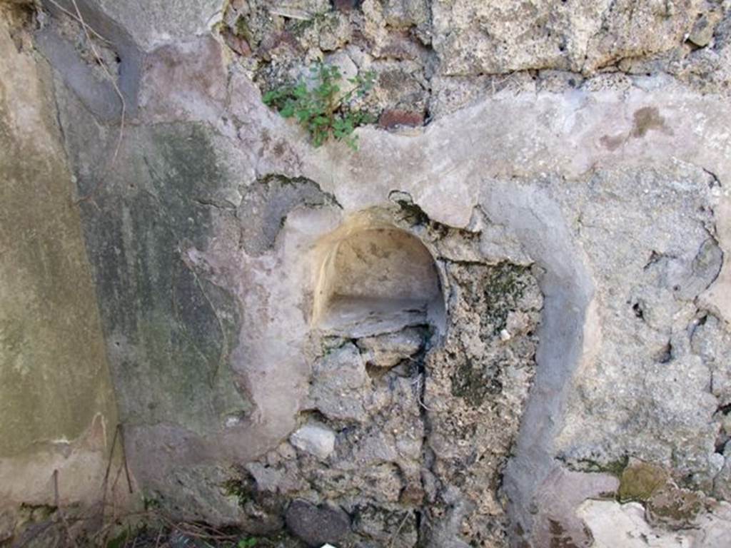 VIII.5.9 Pompeii. March 2009. Room 22, West wall with Niche.