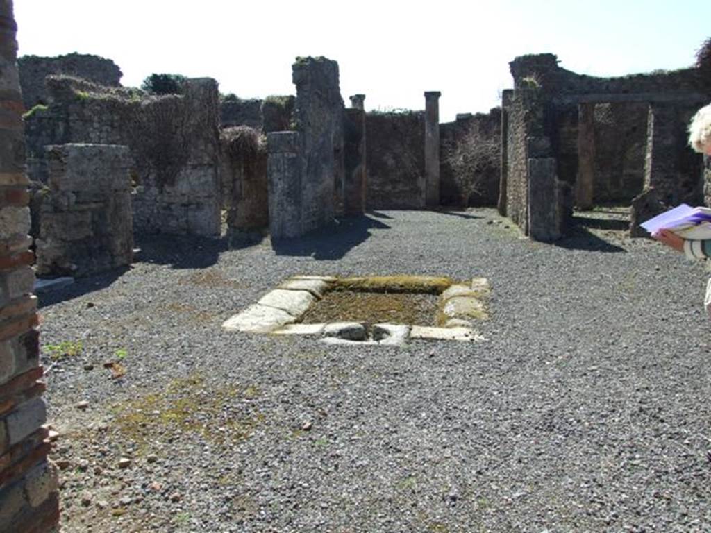 VIII.5.9 Pompeii. March 2009. Room 1. Atrium, looking south to Tablinum.