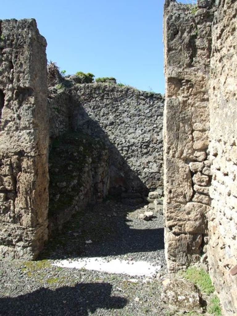 VIII.5.9 Pompeii. March 2009. Room 2, with stairs to upper floor.