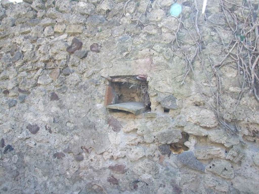 VIII.5.16 Pompeii. March 2009. Room 5. South wall. Small recess.