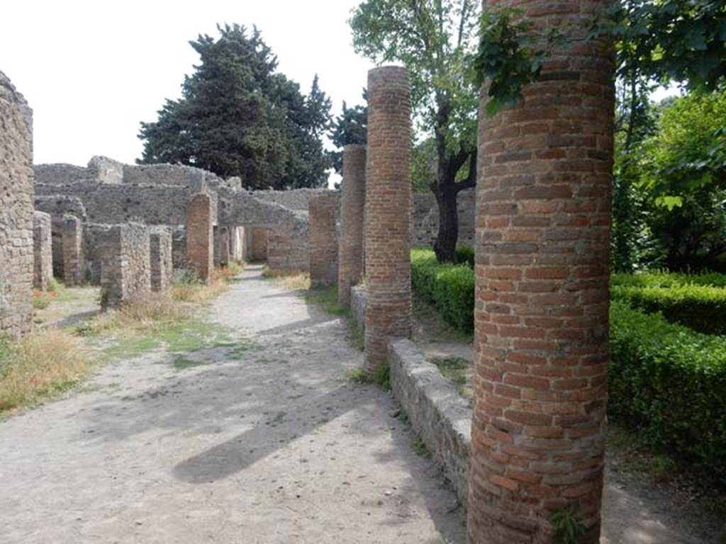 VIII.5.16 Pompeii. May 2017. Looking towards east side of north portico. Photo courtesy of Buzz Ferebee.