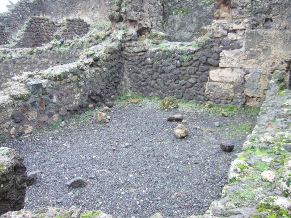 VIII.5.21 Pompeii. Shop and room. December 2005. Rear room on south east side of shop.
