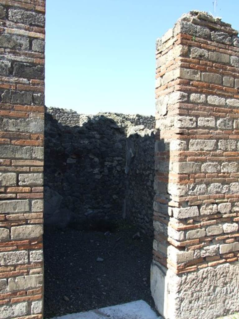 VIII.5.28 Pompeii. March 2009. Doorway to Room 9. Small room or cupboard.