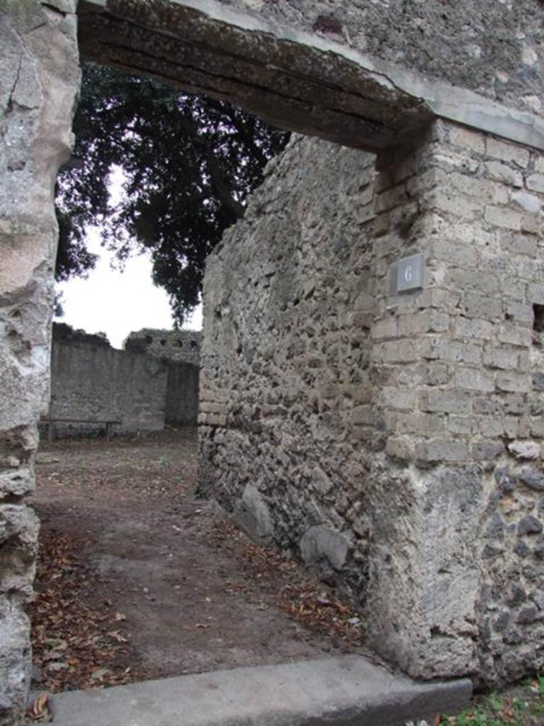 VIII.6.6 Pompeii. December 2007. Entrance.