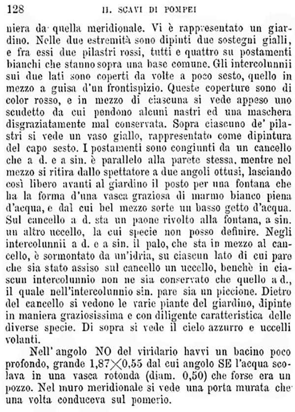 VIII.7.1 Pompeii. 1875. Excavation report.
See Bullettino dell’Instituto di Corrispondenza Archeologica (DAIR), 1875, (p. 128).