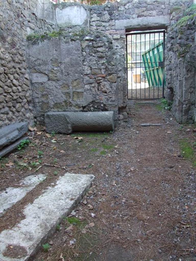 VIII.7.16 Pompeii. December 2007. Room on the south side in the south-east corner.
This doorway would have led into the room that was the original entry into the excavations, see Sogliano below.