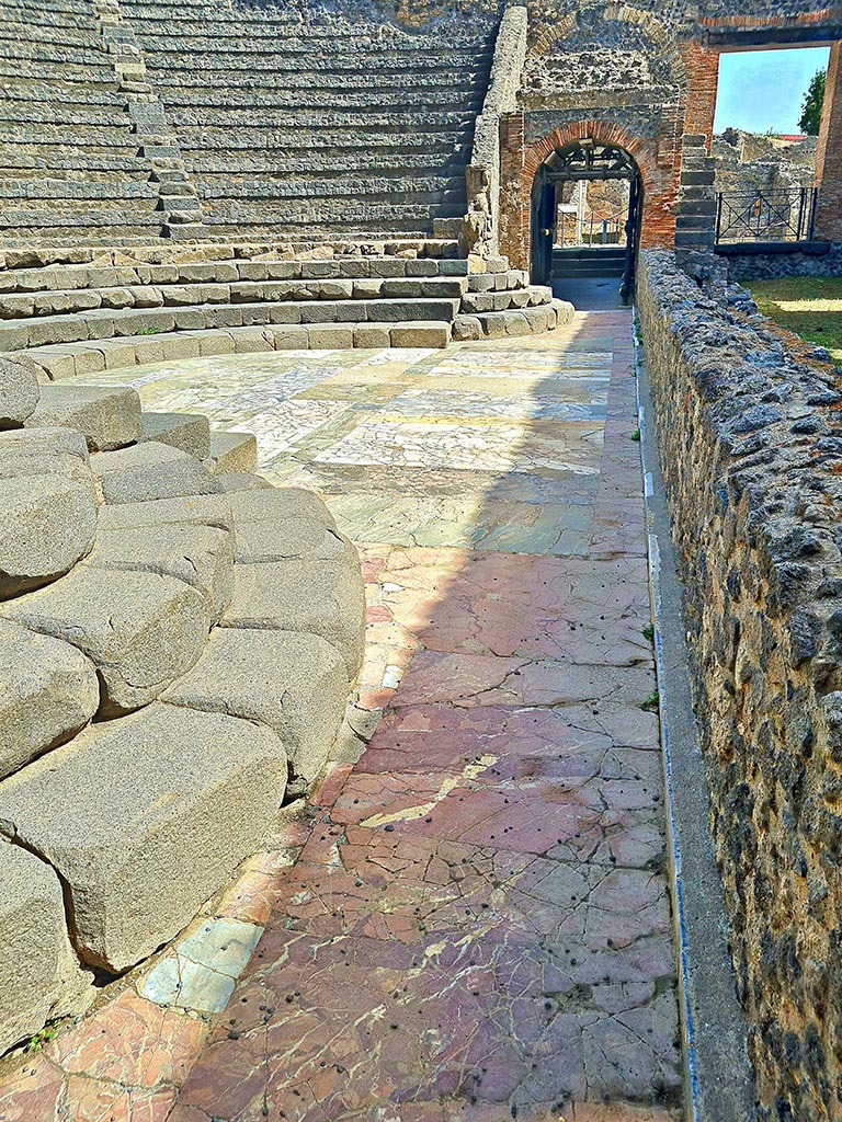 VIII.7.19 Pompeii. September 2024. Looking east across flooring. Photo courtesy of Giuseppe Ciaramella.