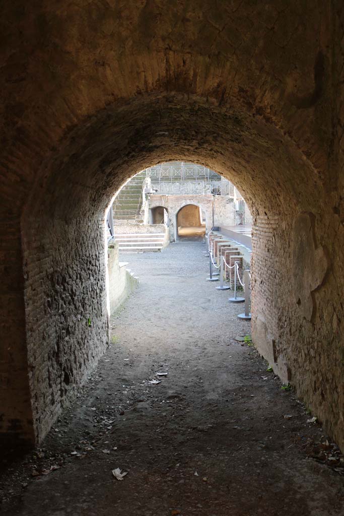 VIII.7.20 Pompeii. December 2018.
Looking east from entrance/exit onto Triangular Forum. Photo courtesy of Aude Durand.