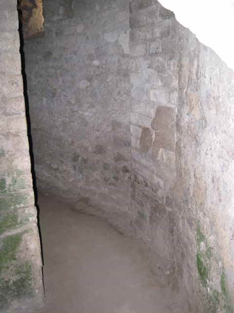 VIII.7.21 Pompeii. September 2010. Semi concealed entrance to latrine
Photo courtesy of Drew Baker.