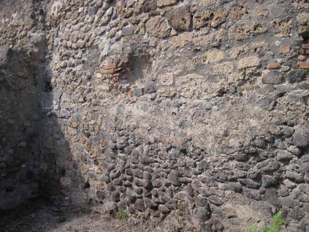 VIII.7.24 Pompeii. September 2010. North wall of oecus. Photo courtesy of Drew Baker.