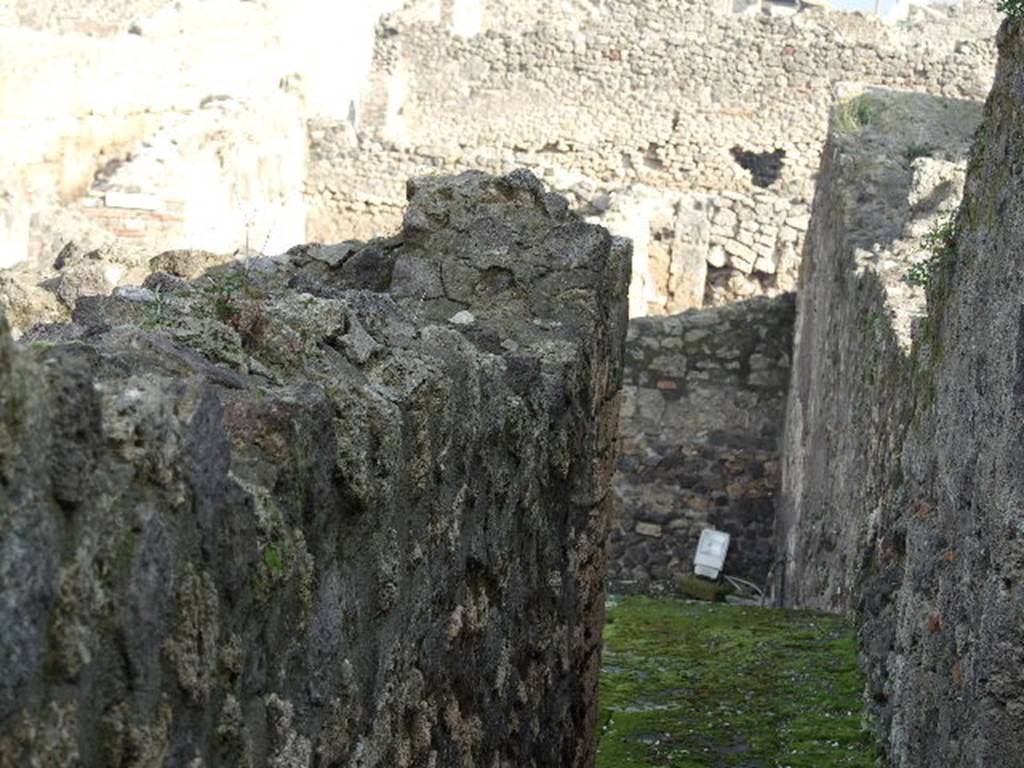 VIII.7.25 Pompeii. December 2006. Corridor around shrine on podium.