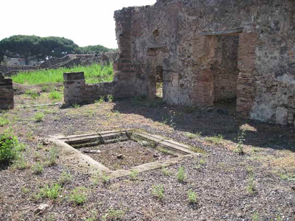 VIII.7.26 Pompeii. September 2010. Looking south-west across atrium from north east corner. Photo courtesy of Drew Baker.