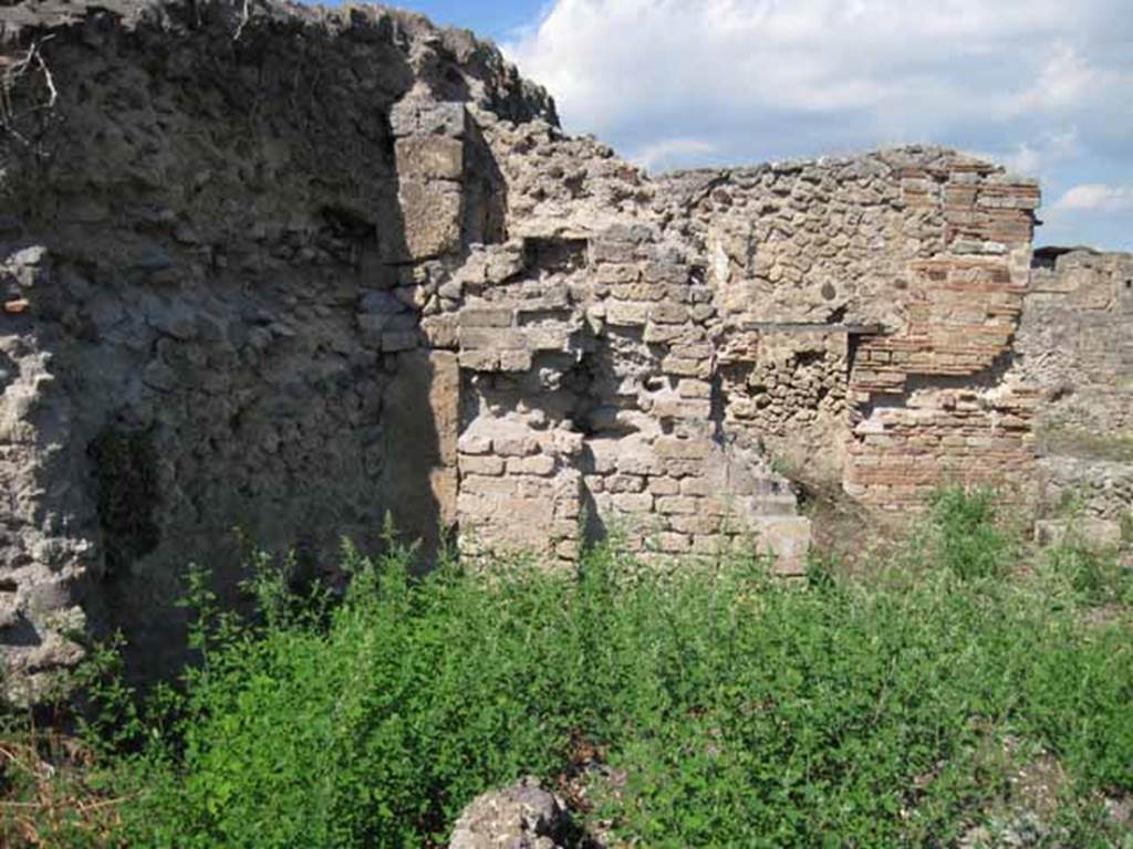 VIII.7.26 Pompeii. September 2010. Looking north in the north-west corner of the garden area. Photo courtesy of Drew Baker.