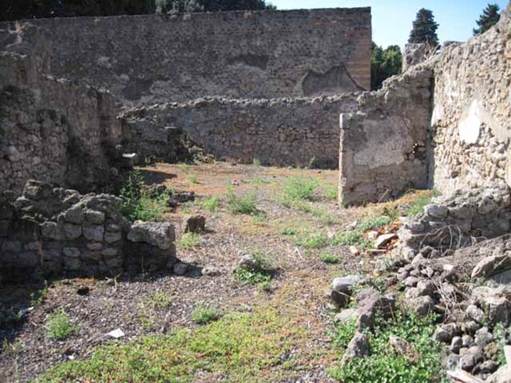 VIII.7.26 Pompeii. September 2010. Looking west across second eastern room. Photo courtesy of Drew Baker.