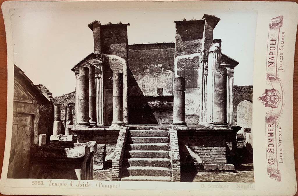 VIII.7.28 Pompeii. c.1870’s. Giorgio Sommer Cabinet Card number 5363. Photo courtesy of Rick Bauer.