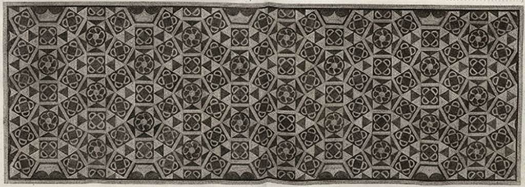 VIII.7.28 Pompeii. 1804 drawing of mosaic floor of cella by Piranesi.
See Piranesi, F, 1804. Antiquites de la Grande Grece: Tome II. Paris: Piranesi and Le Blanc, pl. LXX.