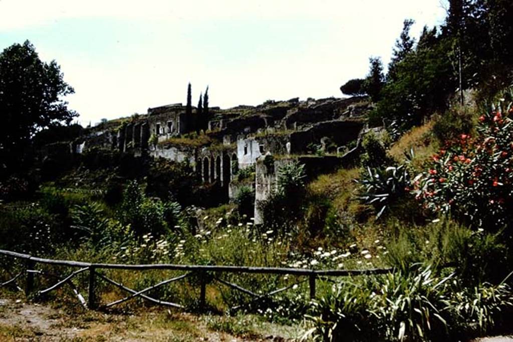 VIII.7.30 Pompeii and walls near Triangular Forum from outside city. 1959. Looking west along the rear of VIII.2. Photo by Stanley A. Jashemski.
Source: The Wilhelmina and Stanley A. Jashemski archive in the University of Maryland Library, Special Collections (See collection page) and made available under the Creative Commons Attribution-Non Commercial License v.4. See Licence and use details.
J59f0272