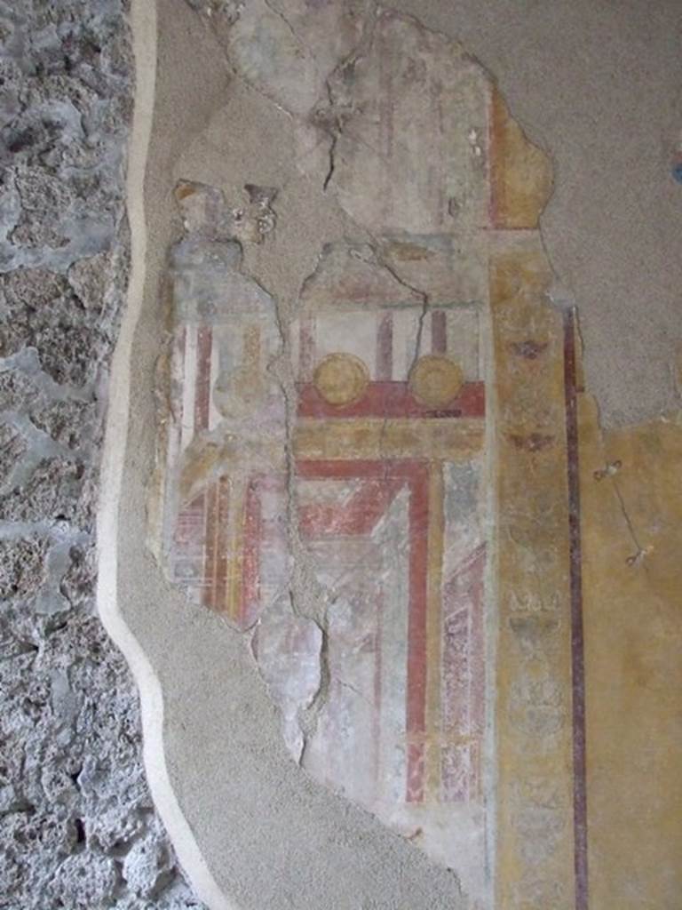 IX.1.7 Pompeii. December 2007. Painted plaster on south wall in triclinium.