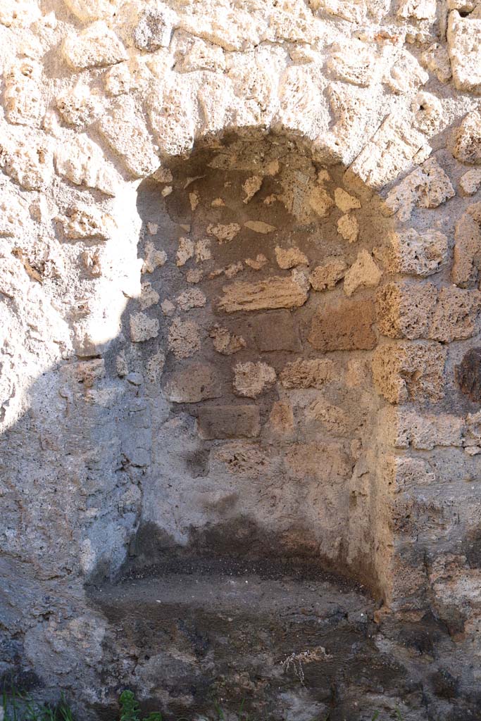 IX.1.11 Pompeii. December 2018. Niche recess in east wall. Photo courtesy of Aude Durand.