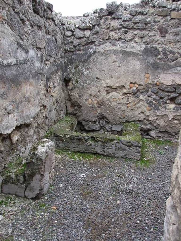 IX.1.12 Pompeii. December 2007. Room in north-west corner next to corridor, kitchen. Looking west.