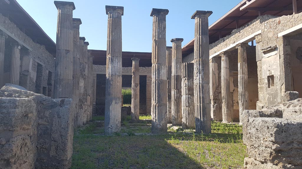 IX.1.20 Pompeii. August 2023. Room 2, looking north across atrium. Photo courtesy of Maribel Velasco.