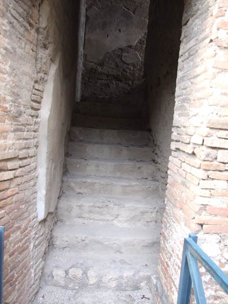 IX.1.20 Pompeii. December 2007. Room 16. Staircase to upper floor.