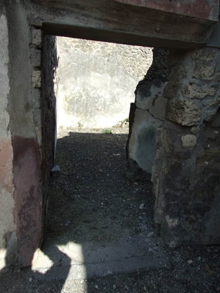 IX.2.16 Pompeii. March 2009. Doorway to oecus in south east corner of atrium.