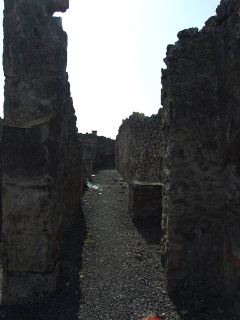 IX.2.17 Pompeii. March 2009. Room 6, Corridor leading to Garden area, at rear.