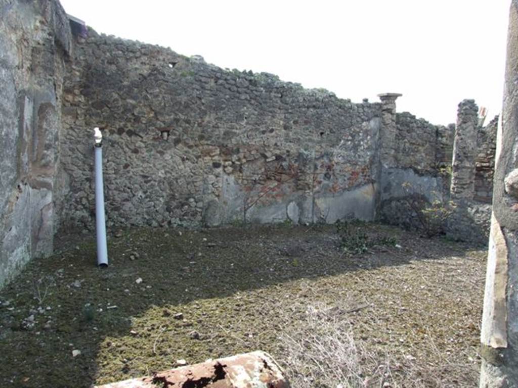 IX.2.17 Pompeii. March 2009. Room 9, Garden area. West wall.