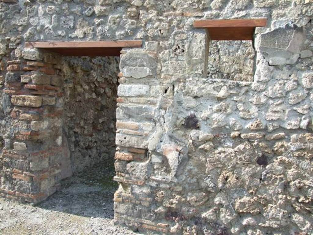 IX.2.17 Pompeii. March 2009. Doorway and window to Room 10.