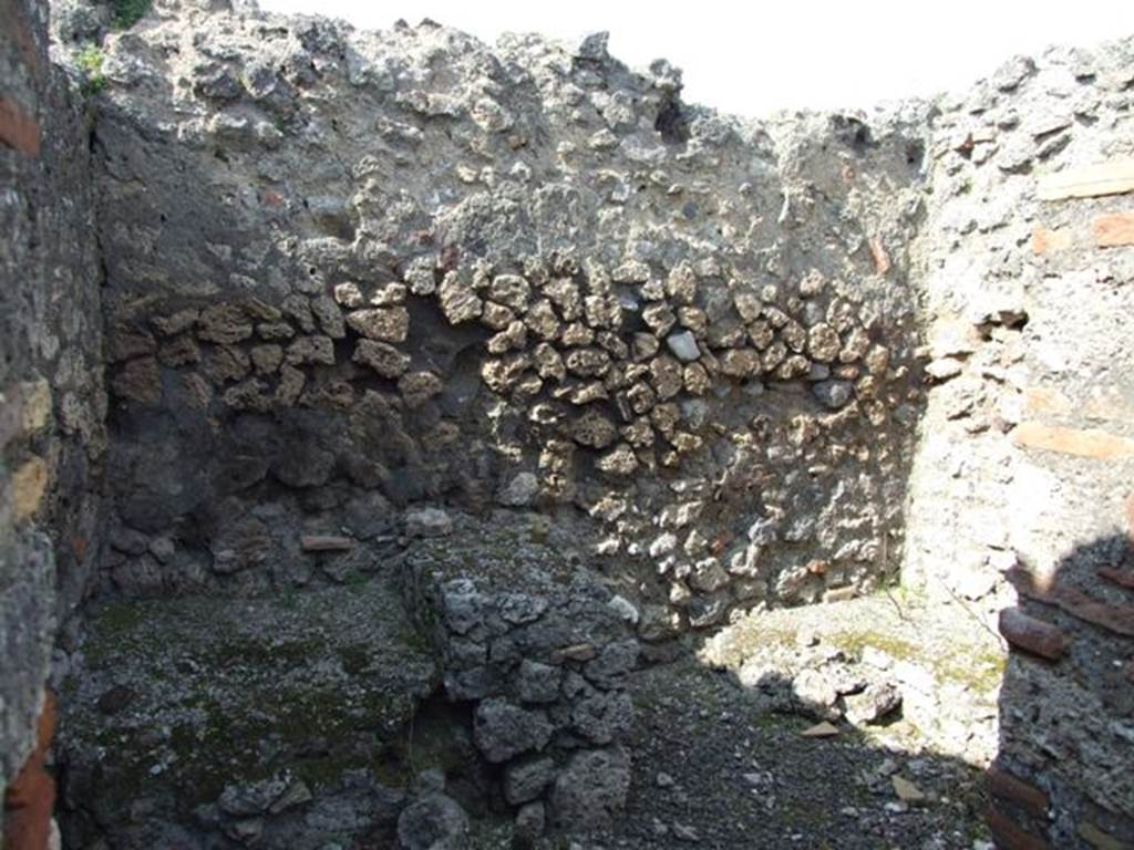 IX.2.17 Pompeii. March 2009. Room 11, Kitchen. North wall.