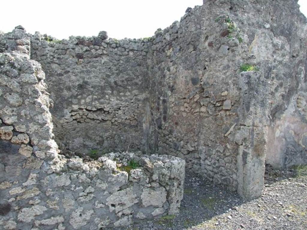 IX.2.18 Pompeii. March 2009. Doorway to Room 7, Cubiculum.