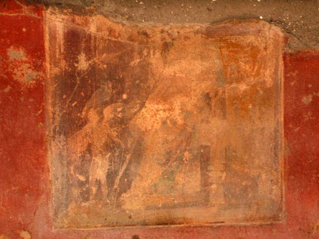 IX.2.21 Pompeii. May 2005. Room 3, wall painting of Venus punishing cupids, from west wall.
See Pappalardo, U., 2001. La Descrizione di Pompei per Giuseppe Fiorelli (1875). Napoli: Massa Editore. (p.143).
See Sogliano, A., 1879. Le pitture murali campane scoverte negli anni 1867-79. Napoli: Giannini. (p.65, no.380)
