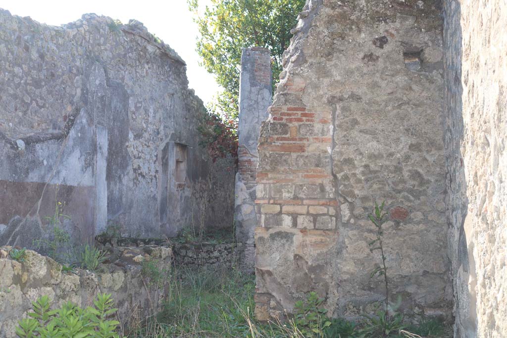 IX.2.21/19 Pompeii. December 2018.
Looking west from room 8, and from doorway at IX.2.19, towards Room 10, east portico, and room 11, garden area.
Photo courtesy of Aude Durand.