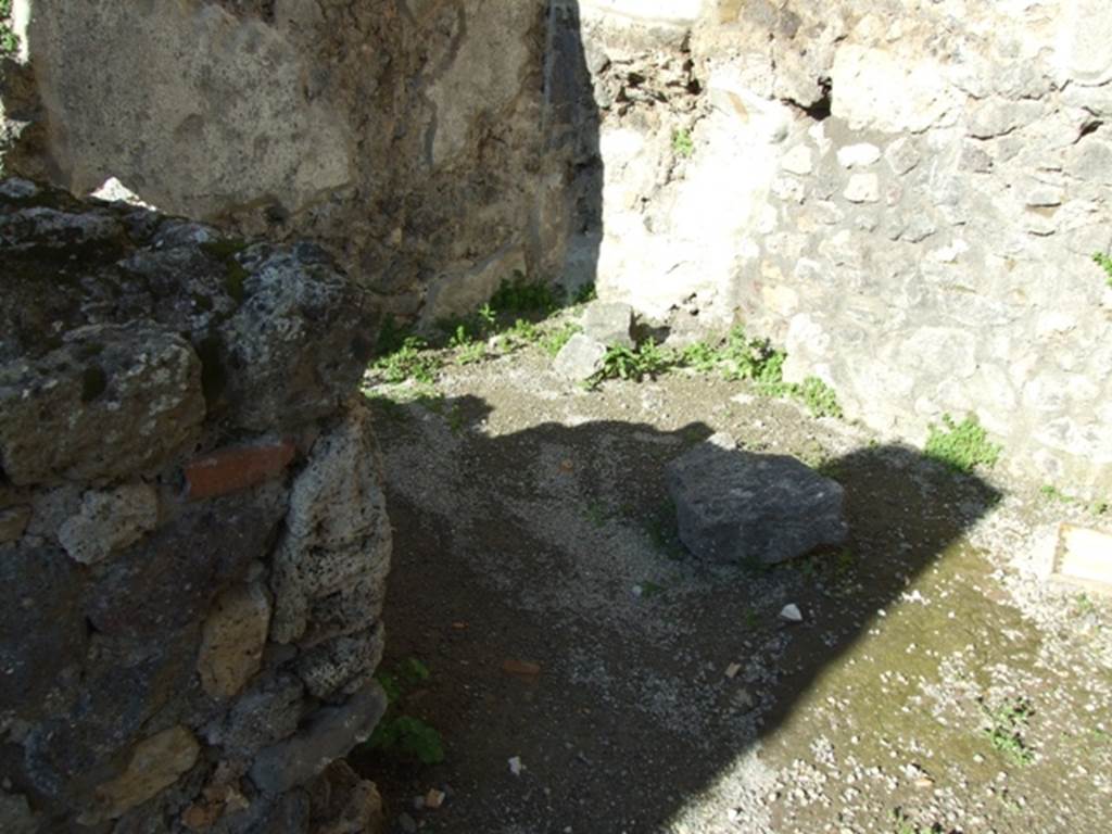 IX.3.4 Pompeii. March 2009. North and east walls of rear room.