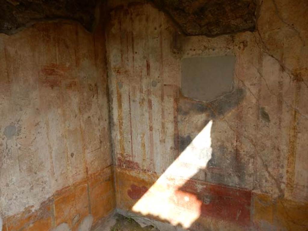 IX.3.5 Pompeii. May 2015. Room 19, looking towards north-west corner of recess. 
Photo courtesy of Buzz Ferebee.
