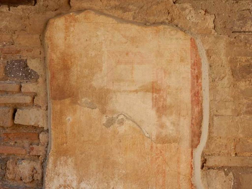 IX.3.5 Pompeii. May 2015. Room 6, painted decoration from east wall of ala, on north side of doorway to room 11. Photo courtesy of Buzz Ferebee.